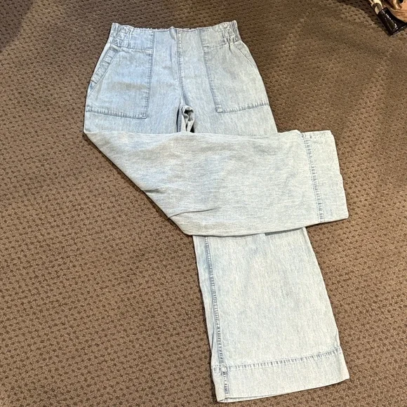 Free People breezy pull on Wide-Leg jeans - Picture 1 of 3